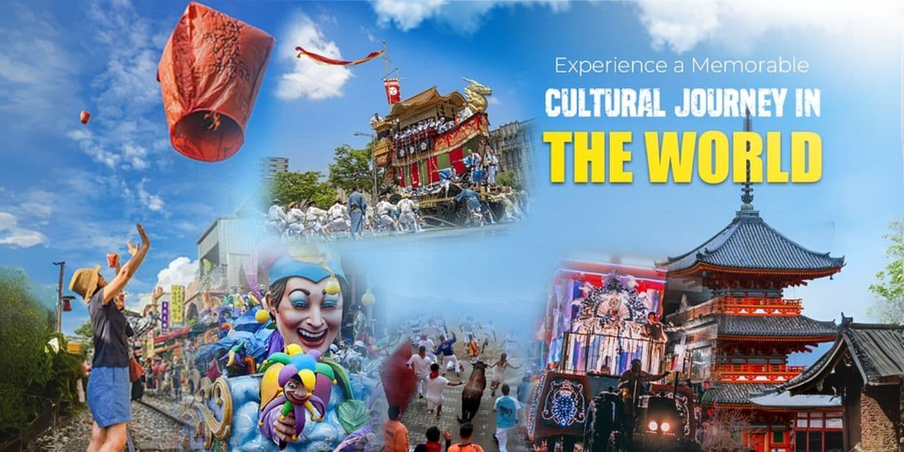 Explore the world's top cultural events, from India's Holi to Germany's Oktoberfest.
