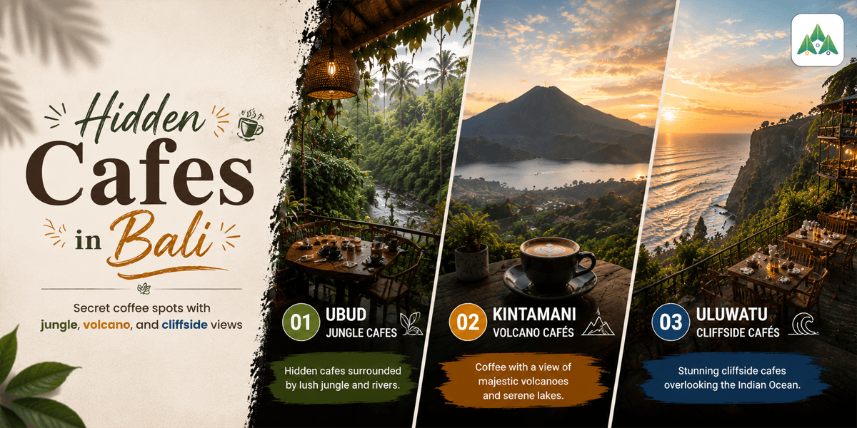 Hidden Cafes in Bali with Unreal Views